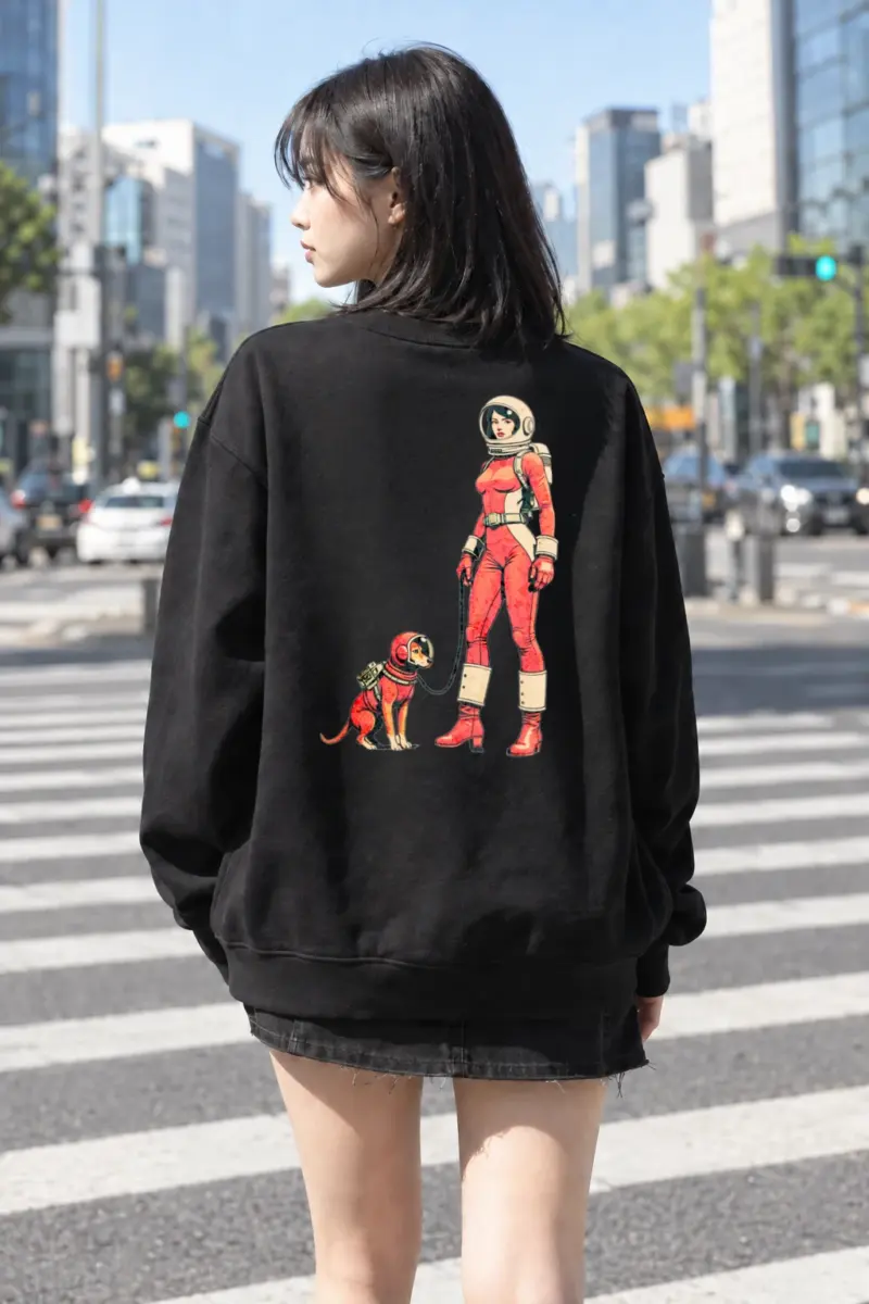 "Cosmic Companion" Heavy Blend Unisex Crewneck Sweatshirt | Gildan 18000
