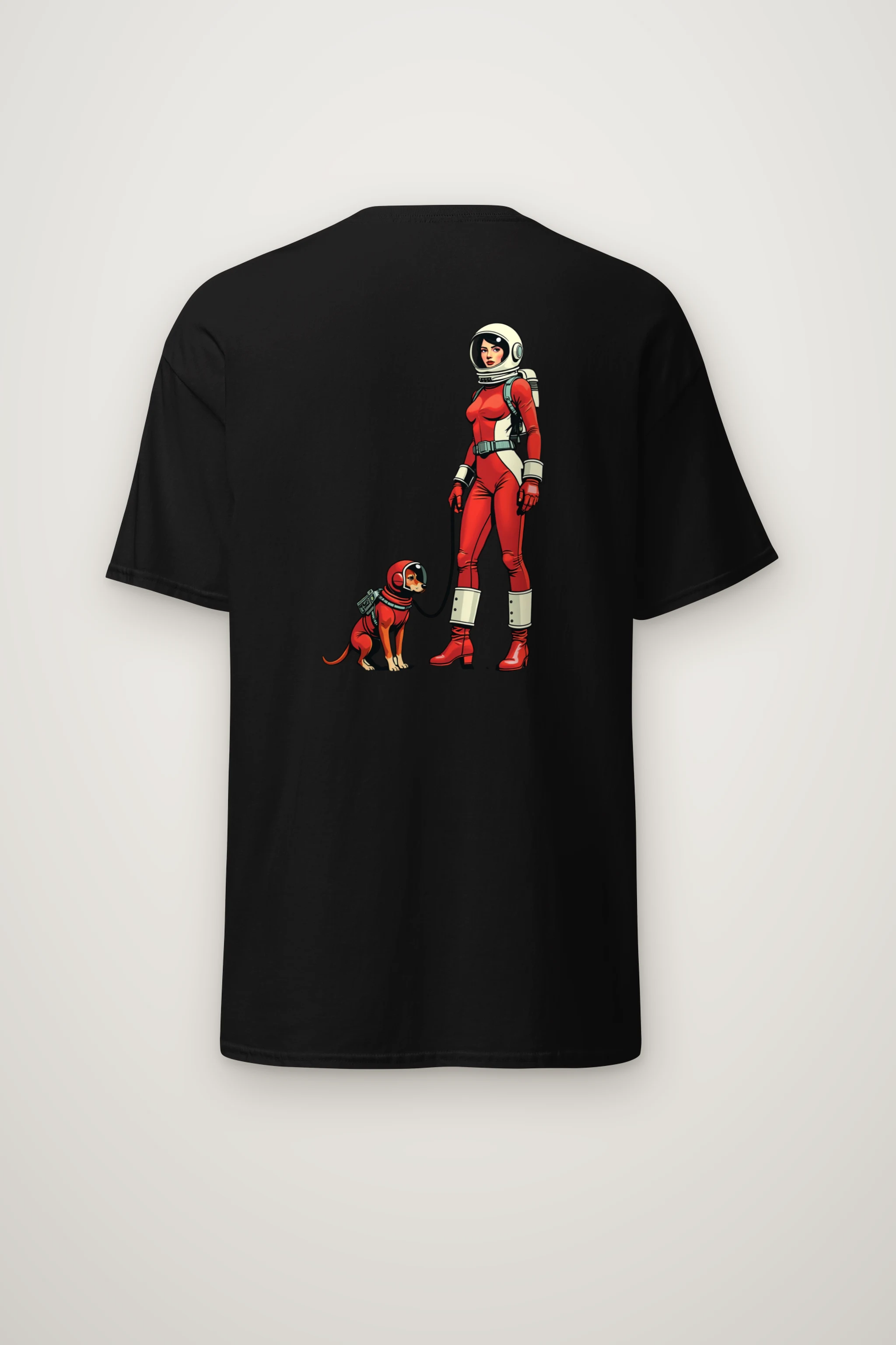 "Cosmic Companion" Heavyweight Unisex Crewneck T-shirt