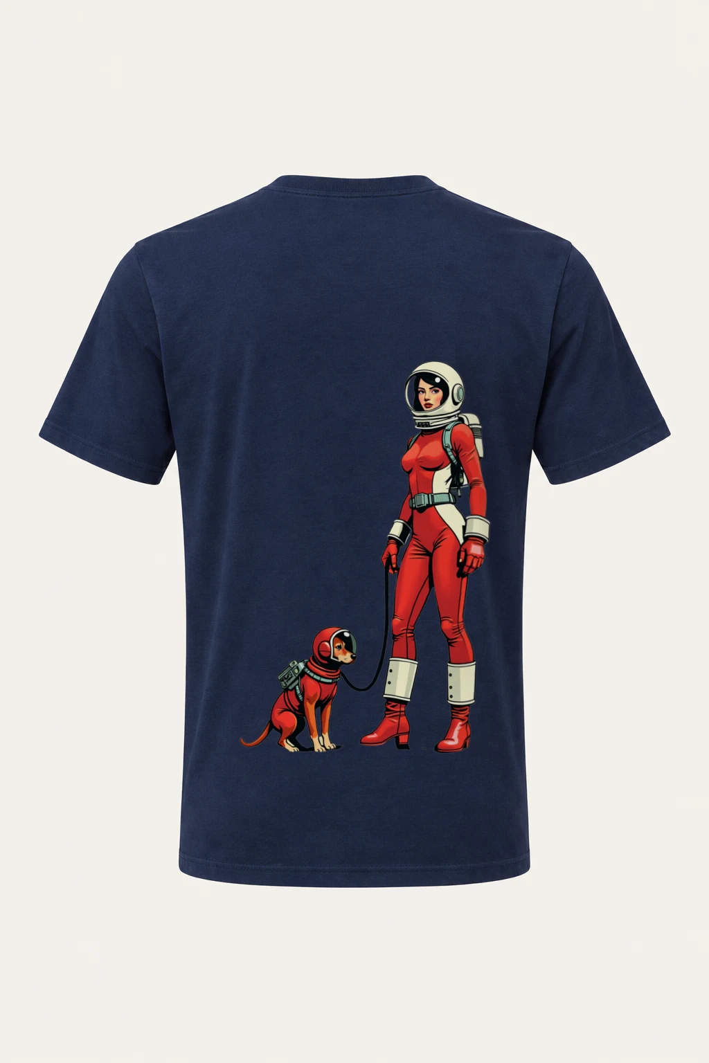 "Cosmic Companion" Heavyweight Unisex Crewneck T-shirt | Gildan 5000