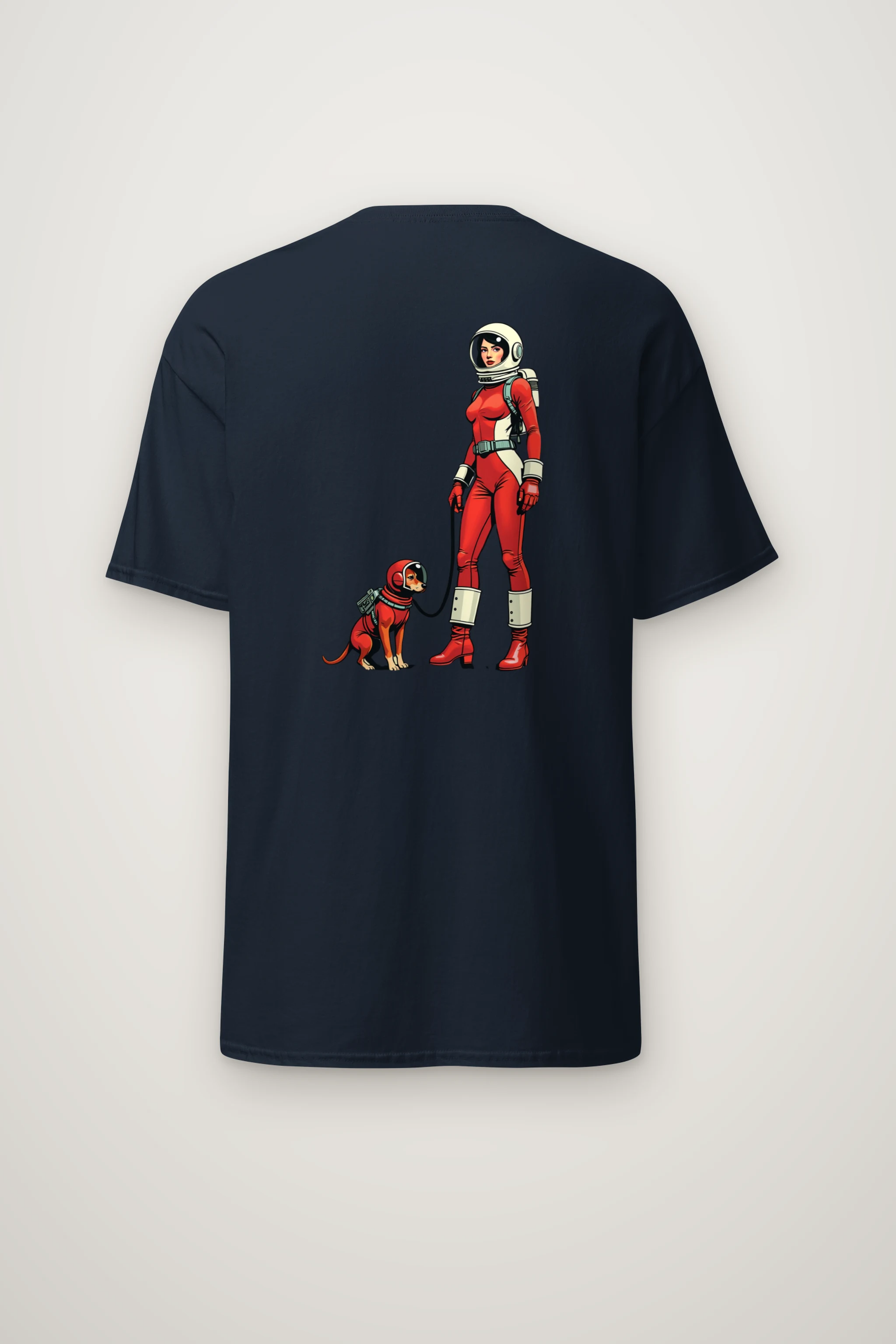 "Cosmic Companion" Heavyweight Unisex Crewneck T-shirt