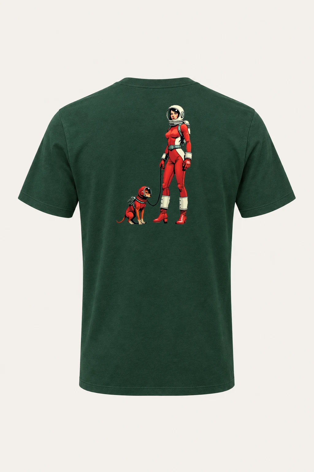 "Cosmic Companion" Heavyweight Unisex Crewneck T-shirt | Gildan 5000
