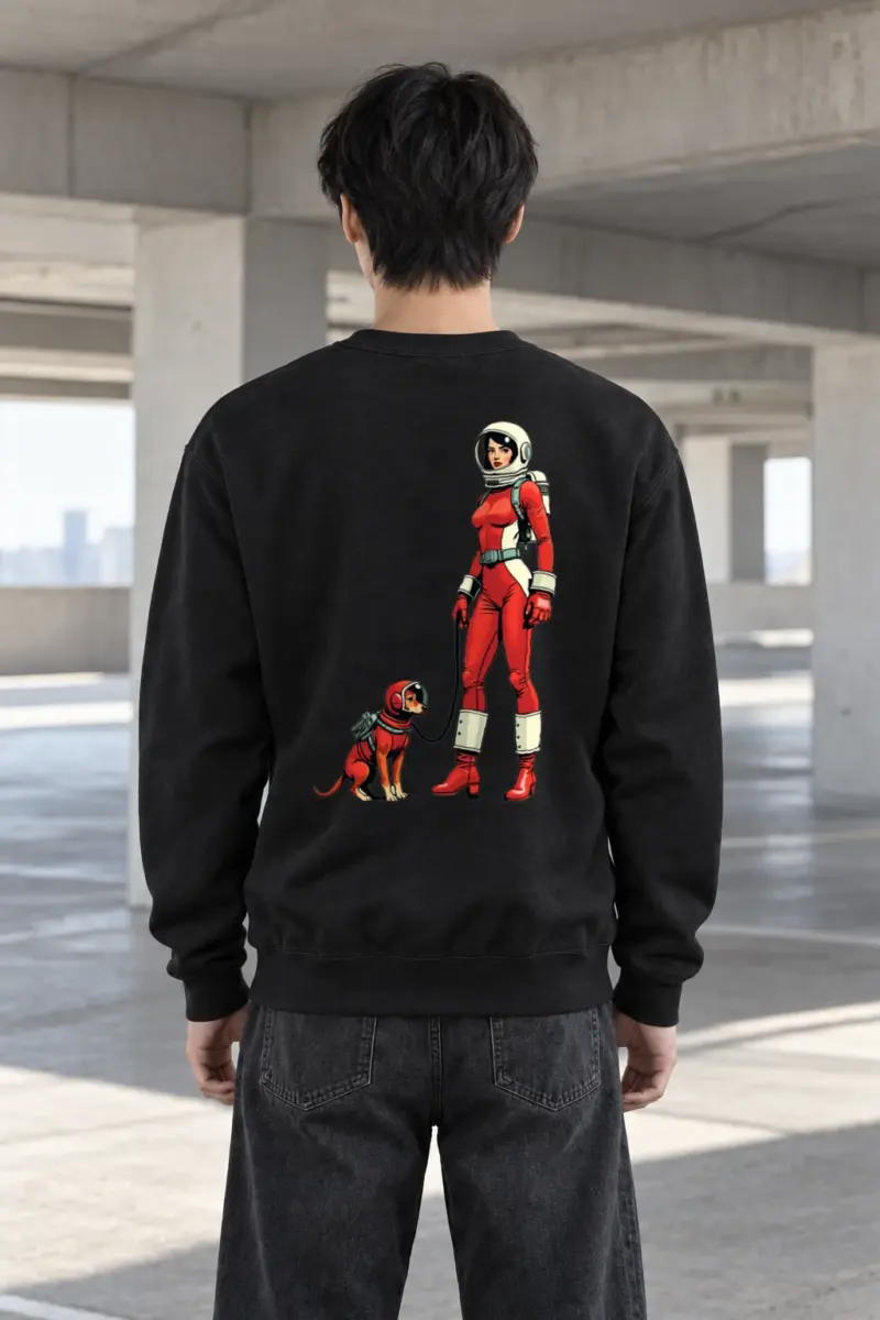 "Cosmic Companions" Heavy Blend Unisex Crewneck Sweatshirt | Gildan 18000