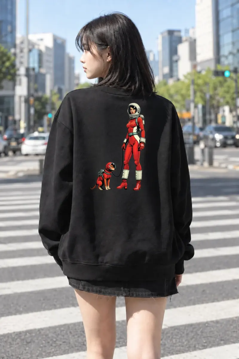 “Cosmic Companions” Heavy Blend Unisex Crewneck Sweatshirt | Gildan 18000