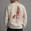 "Cosmic Dog Walk" Unisex Sponge Fleece Crewneck Sweatshirt | Bella + Canvas 3901