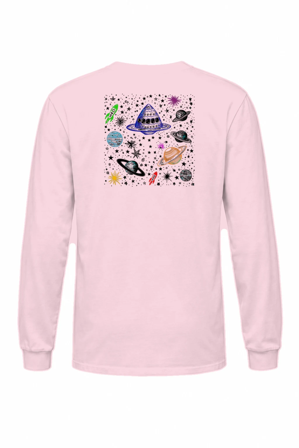 "Cosmic Doodle Orbit" Unisex Longsleeve T-shirt | Gildan 2400