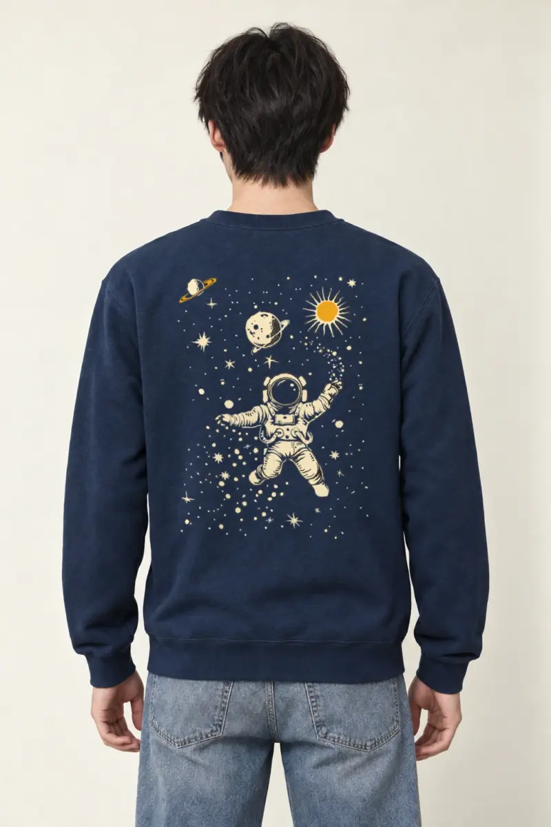 "Cosmic Drifter" Heavy Blend Unisex Crewneck Sweatshirt