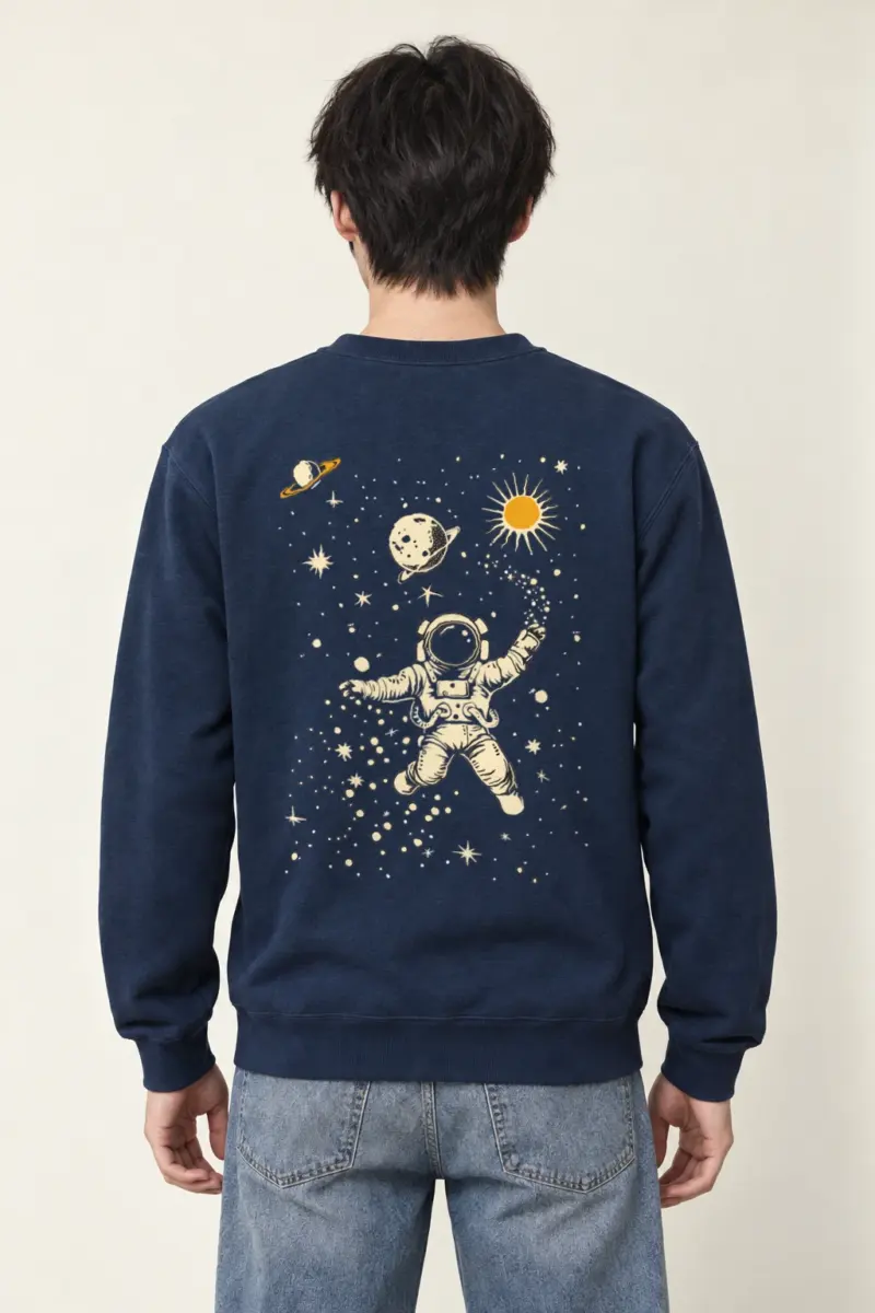 "Cosmic Drifter" Heavy Blend Unisex Crewneck Sweatshirt