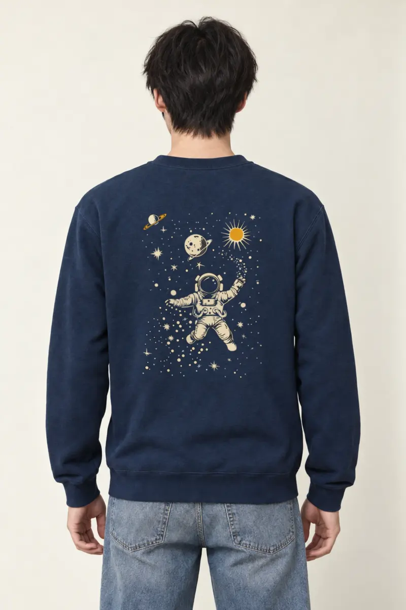 "Cosmic Drifter" Heavy Blend Unisex Crewneck Sweatshirt