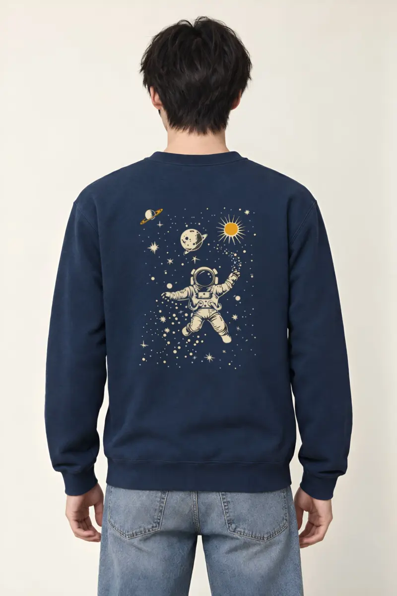 "Cosmic Drifter" Heavy Blend Unisex Crewneck Sweatshirt