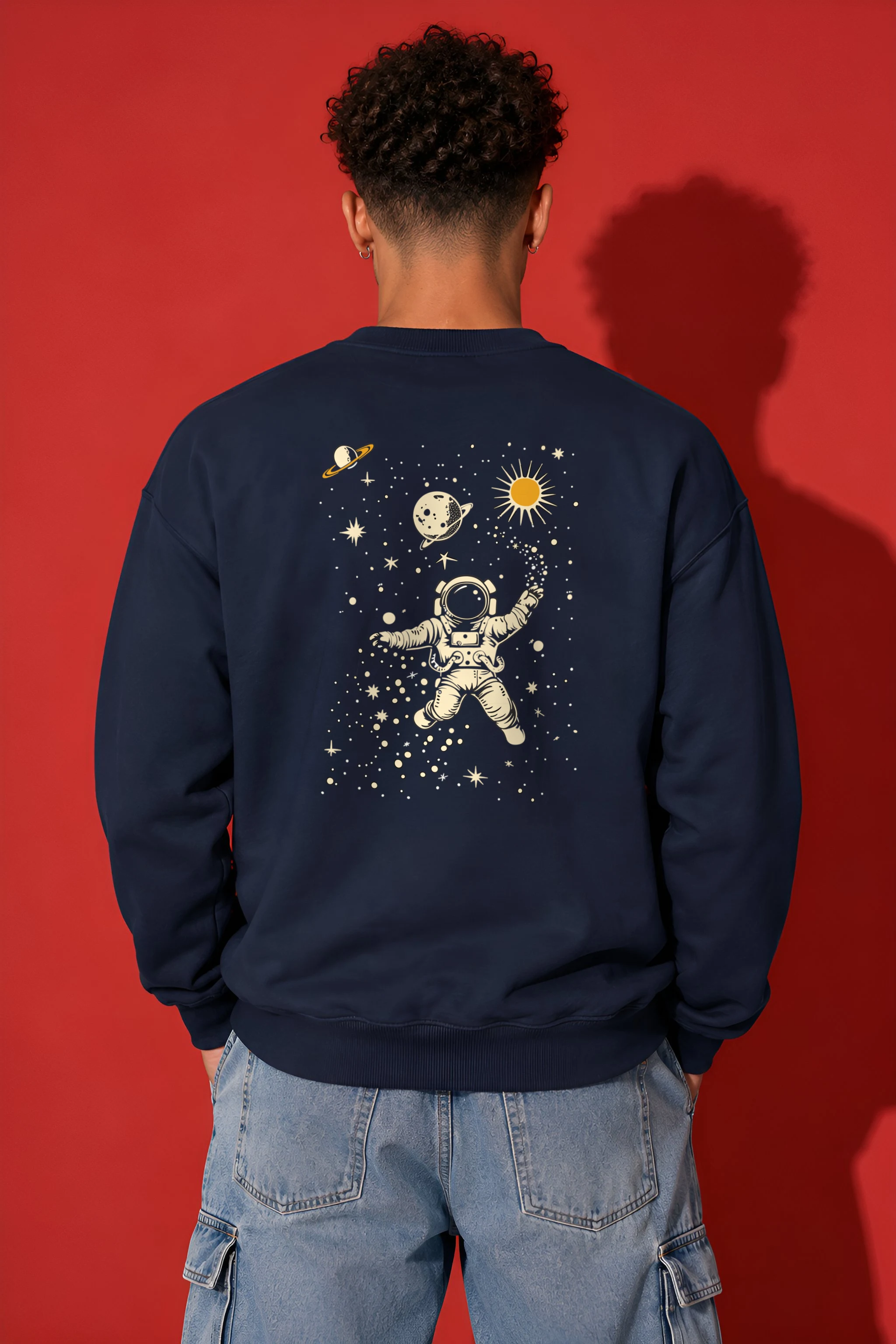 "Cosmic Drifter" 1 Crewneck Sweatshirt