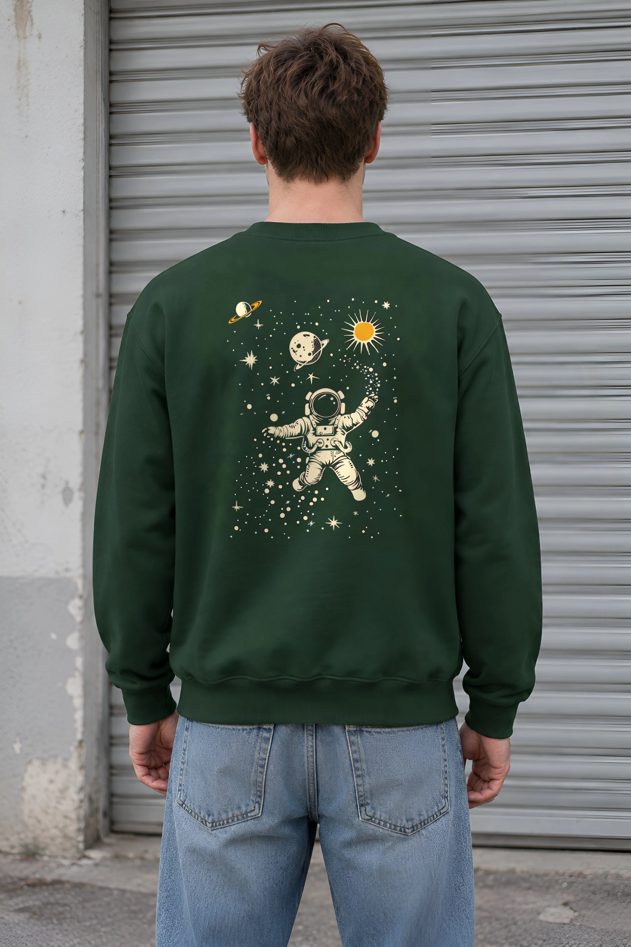 "Cosmic Drifter" 1 Crewneck Sweatshirt