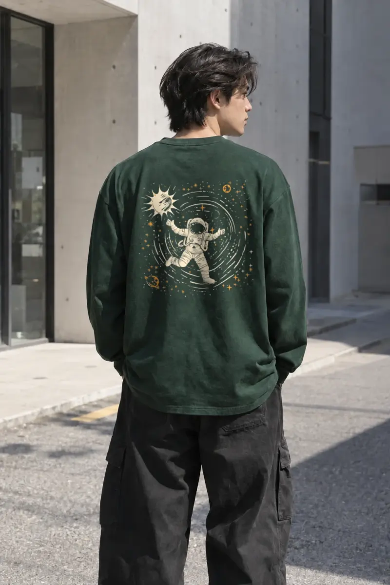 "Cosmic Drifter" Unisex Longsleeve T-shirt | Gildan 2400