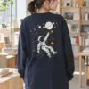 "Cosmic Drifter" Unisex Longsleeve T-shirt | Gildan 2400