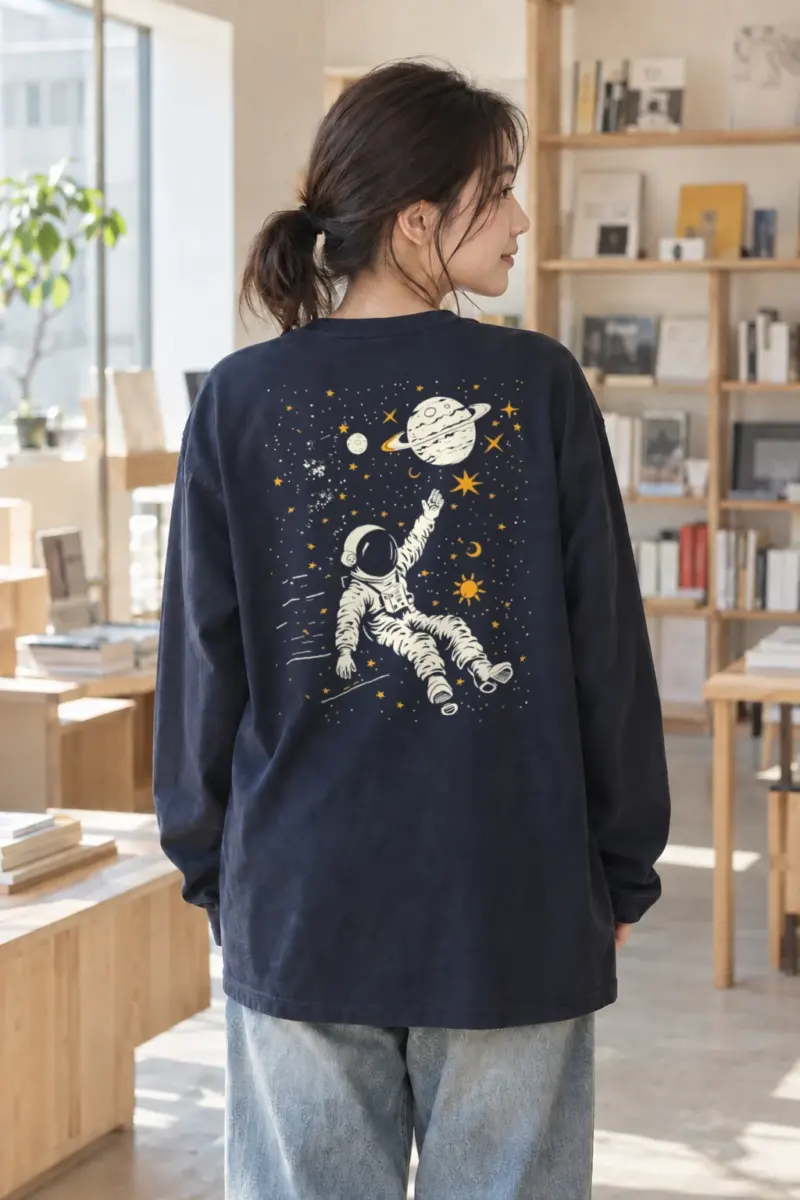 "Cosmic Drifter" Unisex Longsleeve T-shirt | Gildan 2400