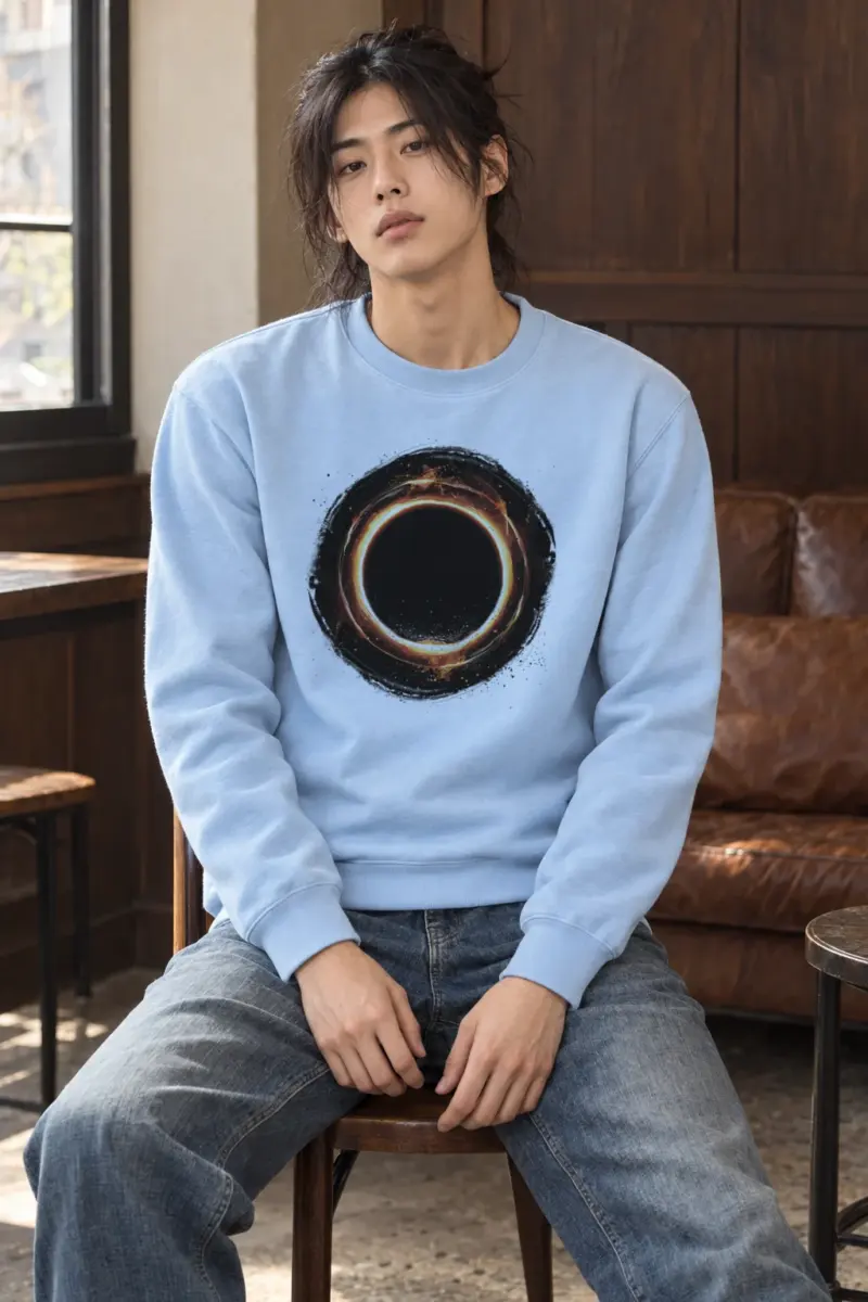 "Cosmic Fire Ring" Heavy Blend Unisex Crewneck Sweatshirt | Gildan 18000