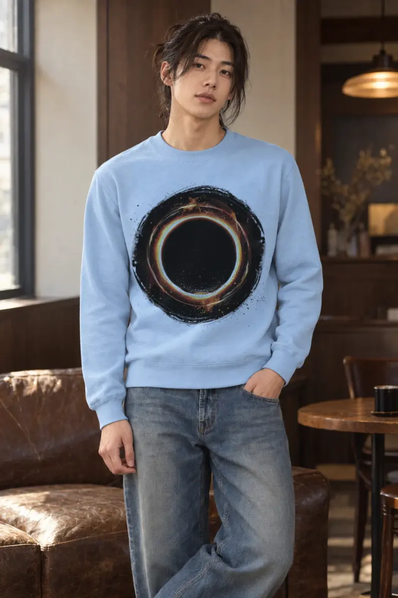 "Cosmic Fire Ring" Heavy Blend Unisex Crewneck Sweatshirt