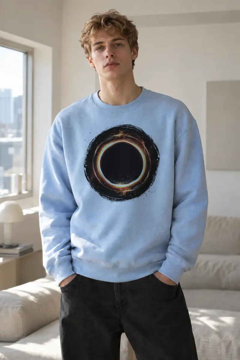 "Cosmic Fire Ring" Heavy Blend Unisex Crewneck Sweatshirt | Gildan 18000