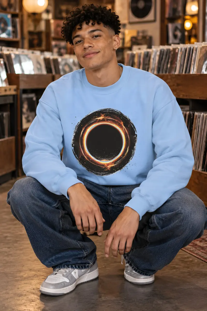 "Cosmic Fire Ring" Heavy Blend Unisex Crewneck Sweatshirt