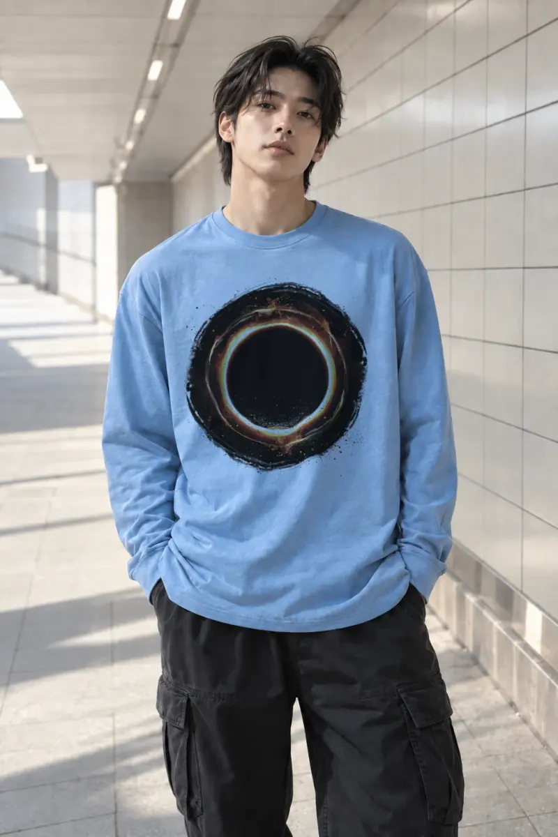 "Cosmic Fire Ring" Unisex Longsleeve T-shirt | Gildan 2400