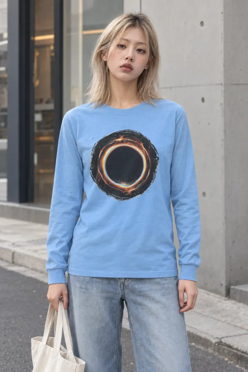 "Cosmic Fire Ring" Unisex Longsleeve T-shirt
