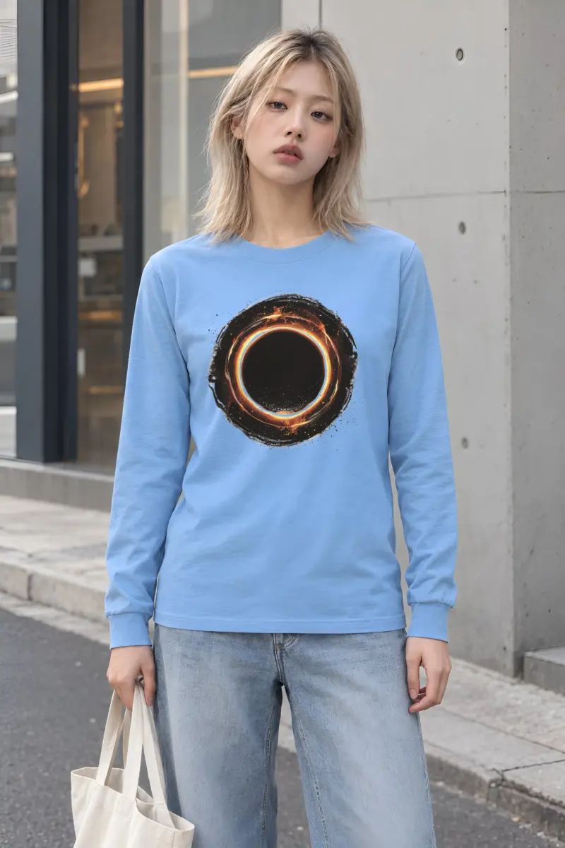 "Cosmic Fire Ring" Unisex Longsleeve T-shirt