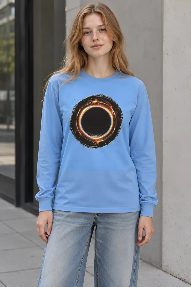 "Cosmic Fire Ring" Unisex Longsleeve T-shirt
