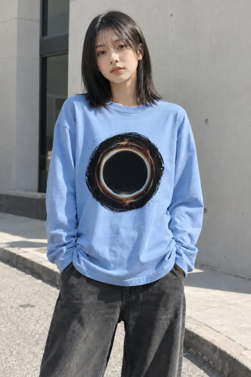 "Cosmic Fire Ring" Unisex Longsleeve T-shirt | Gildan 2400