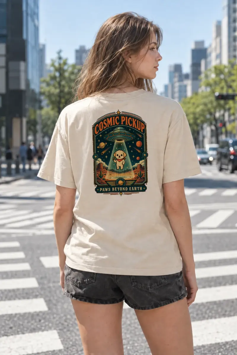 "Cosmic Pickup" Heavyweight Unisex Crewneck T-shirt | Gildan 5000