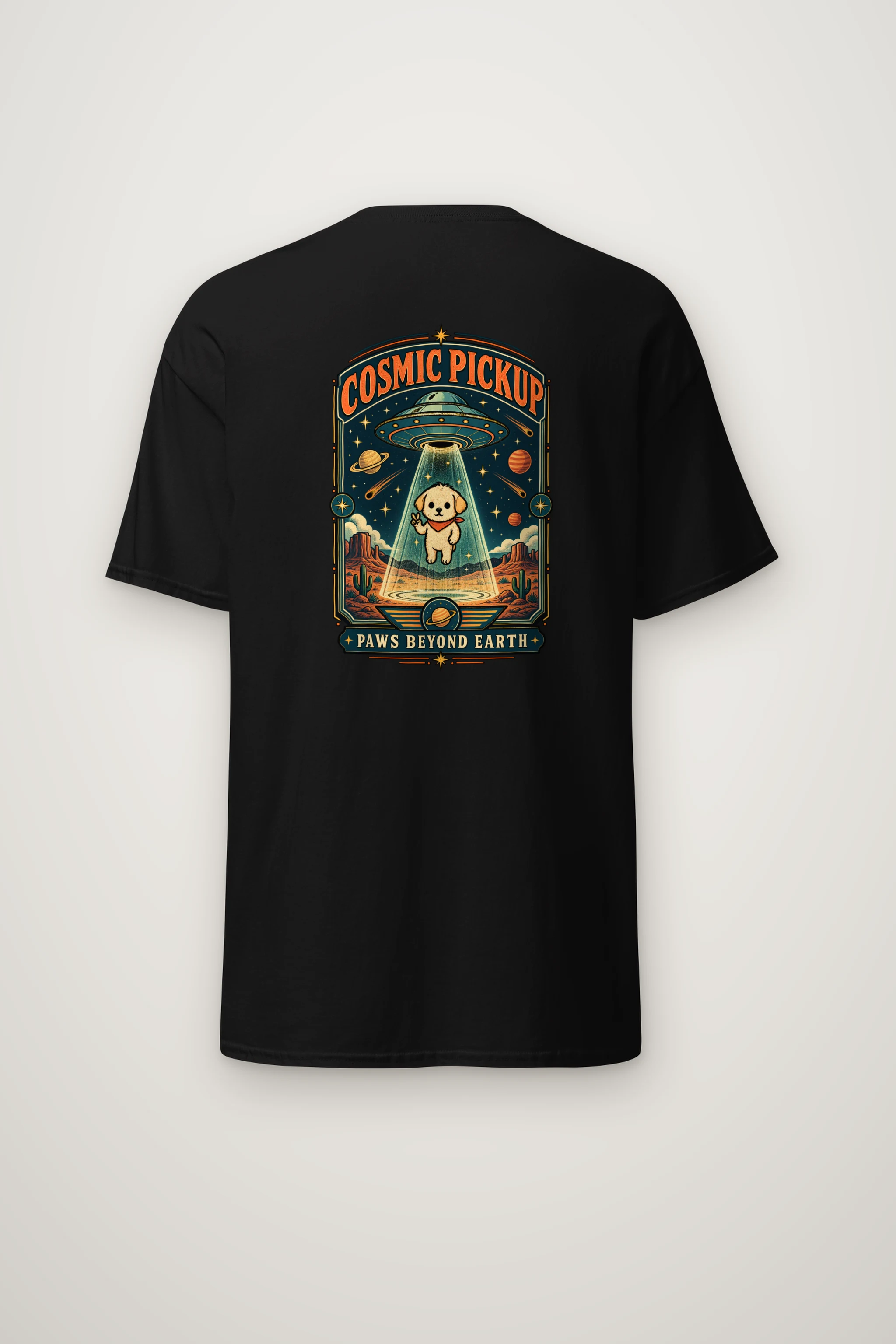 "Cosmic Pickup" Heavyweight Unisex Crewneck T-shirt