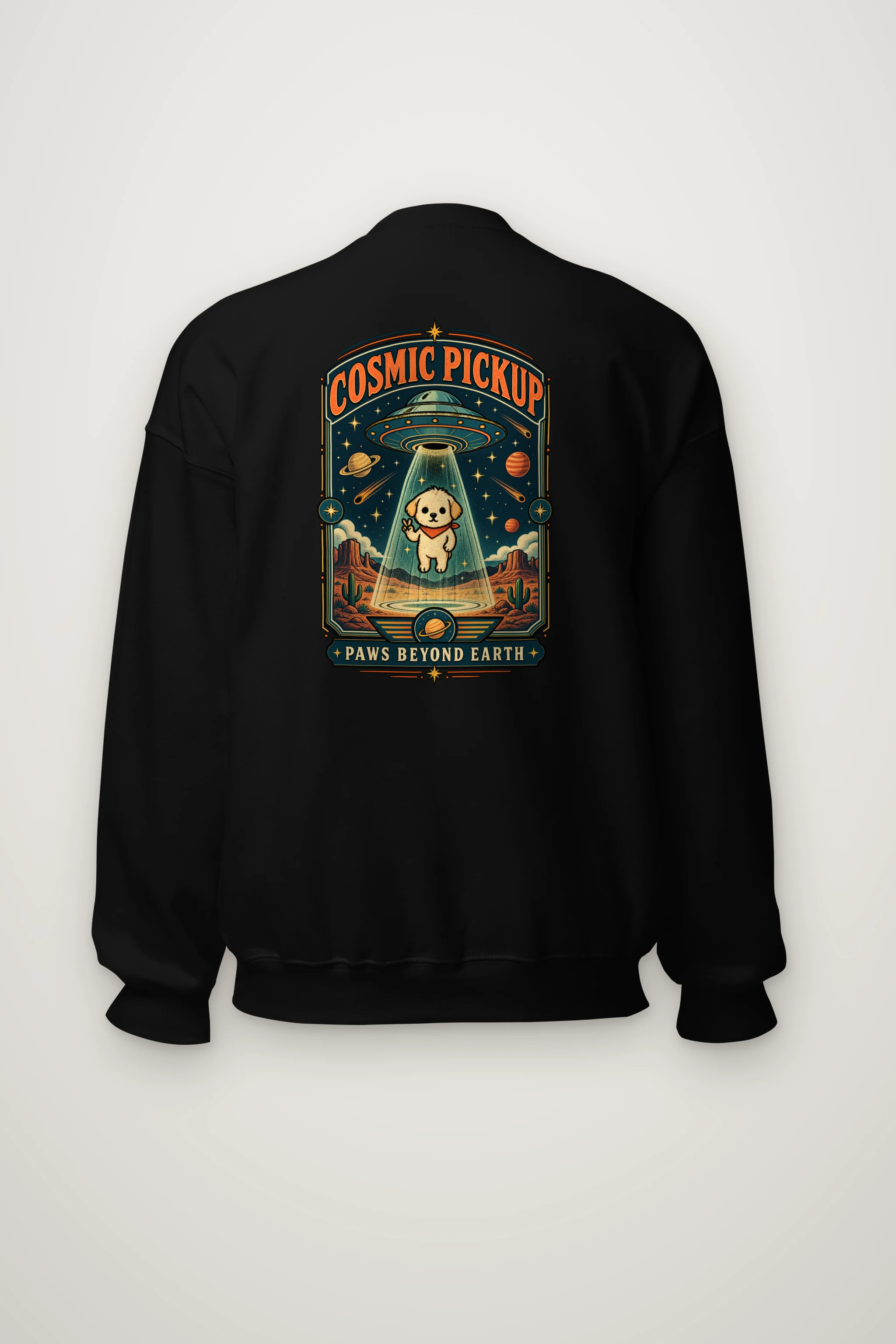 "Cosmic Pickup Paws" Heavy Blend Unisex Crewneck Sweatshirt