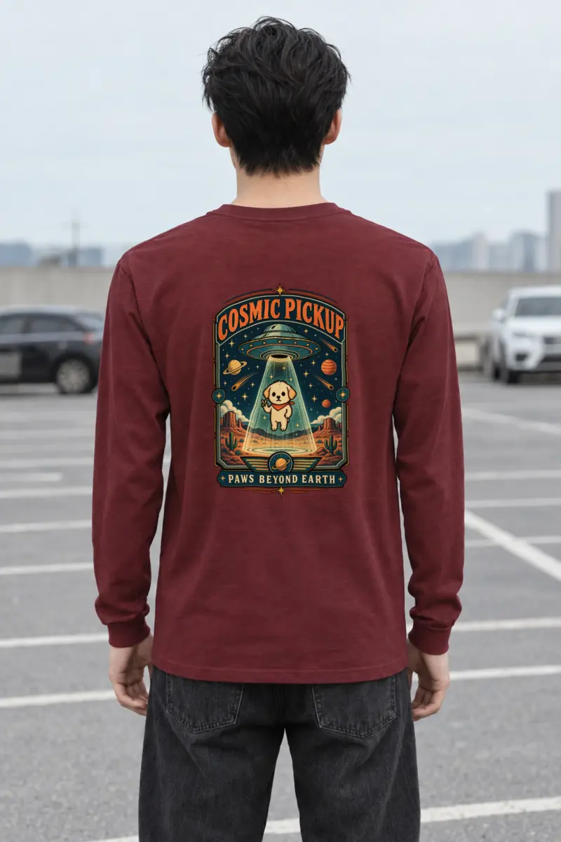 "Cosmic Pickup Paws" Unisex Longsleeve T-shirt