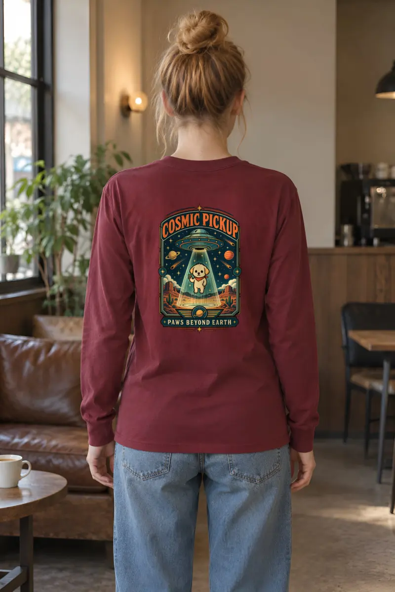 "Cosmic Pickup Paws" Unisex Longsleeve T-shirt