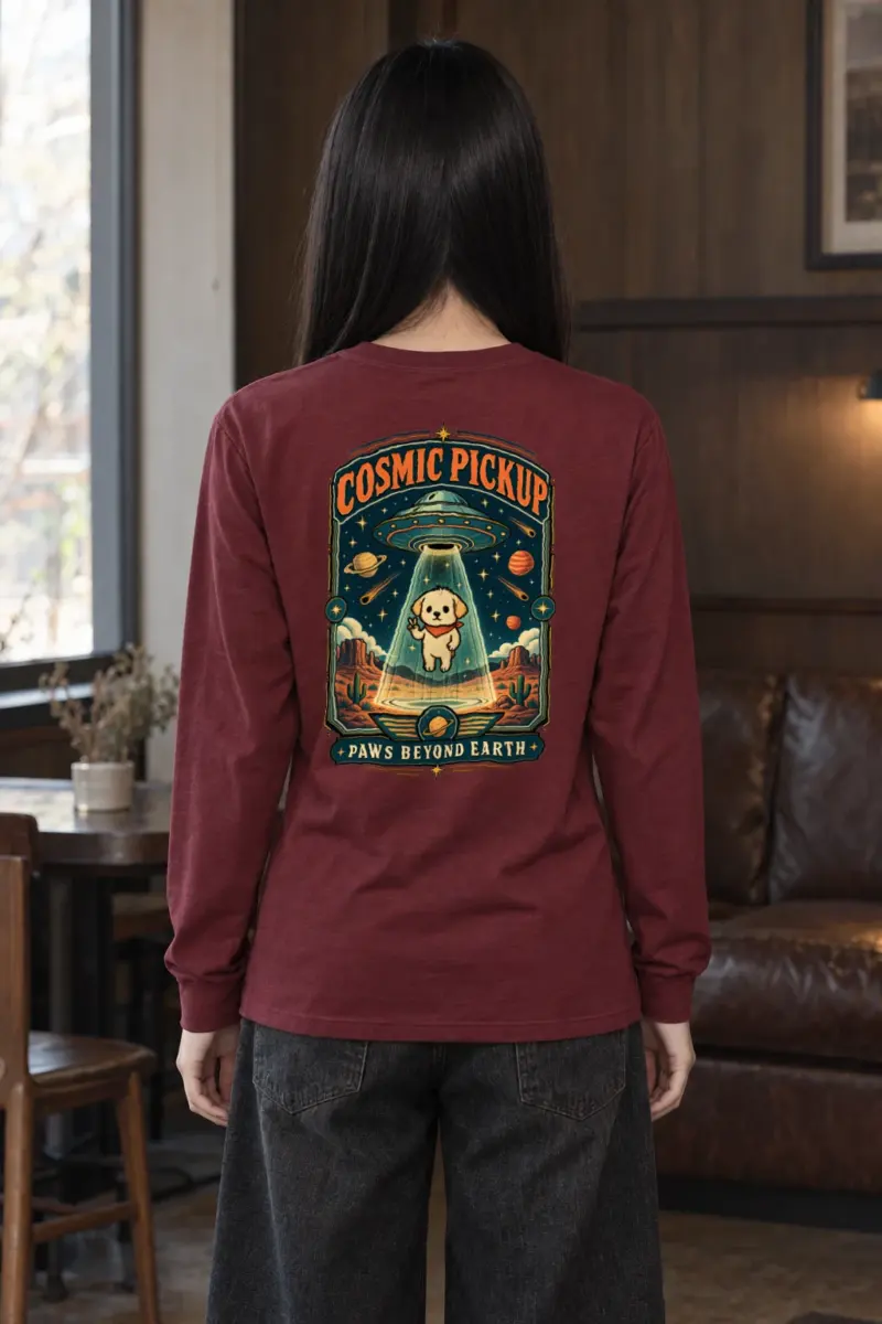 "Cosmic Pickup Paws" Unisex Longsleeve T-shirt