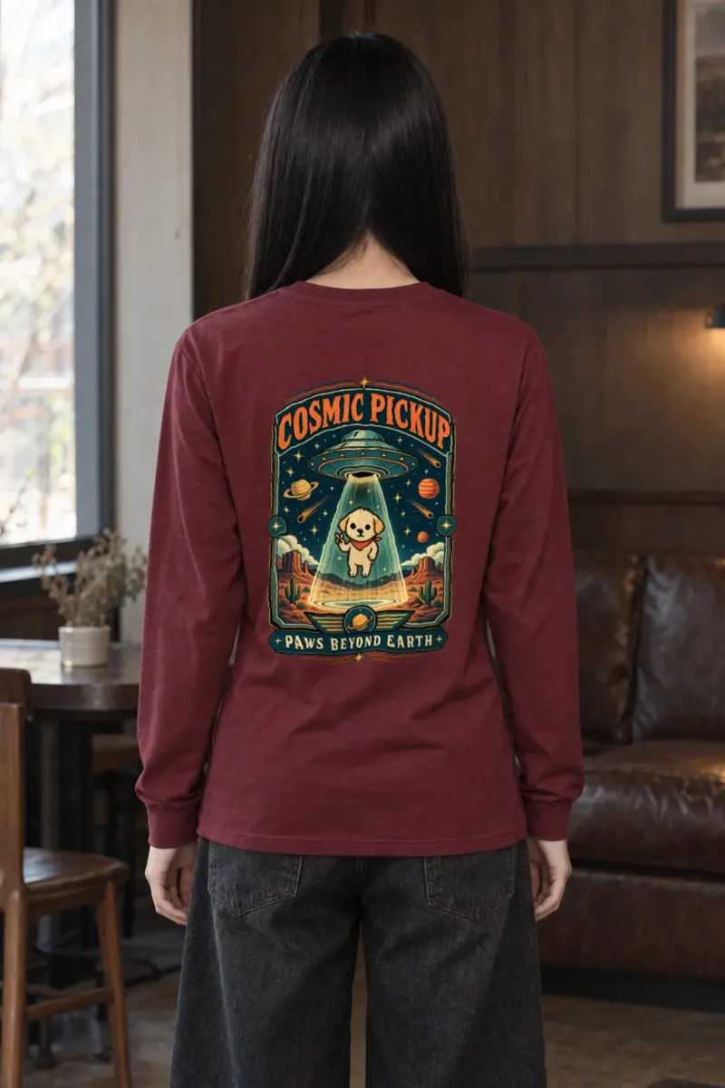 "Cosmic Pickup Paws" Unisex Longsleeve T-shirt