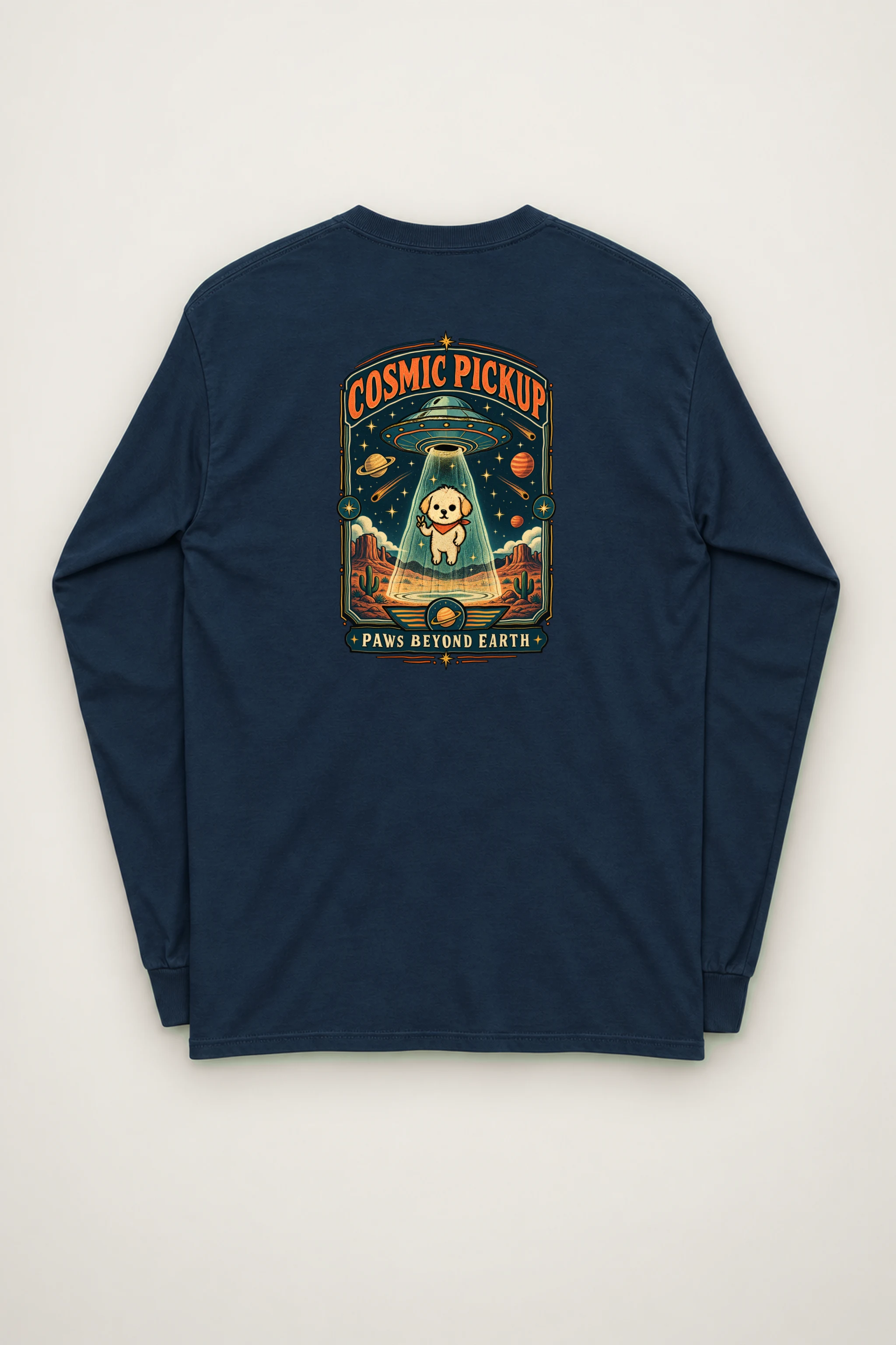 "Cosmic Pickup Paws" Unisex Longsleeve T-shirt