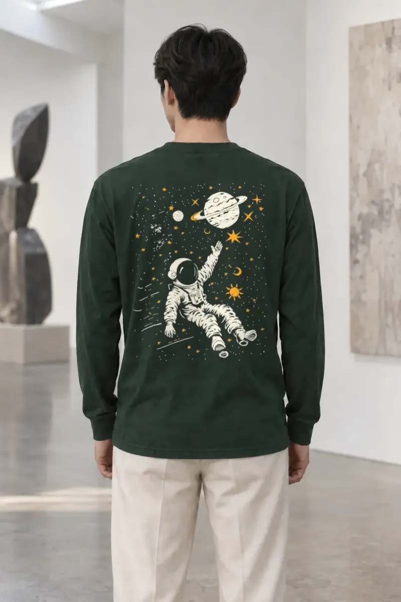 "Cosmic Star Catcher" Unisex Longsleeve T-shirt | Gildan 2400