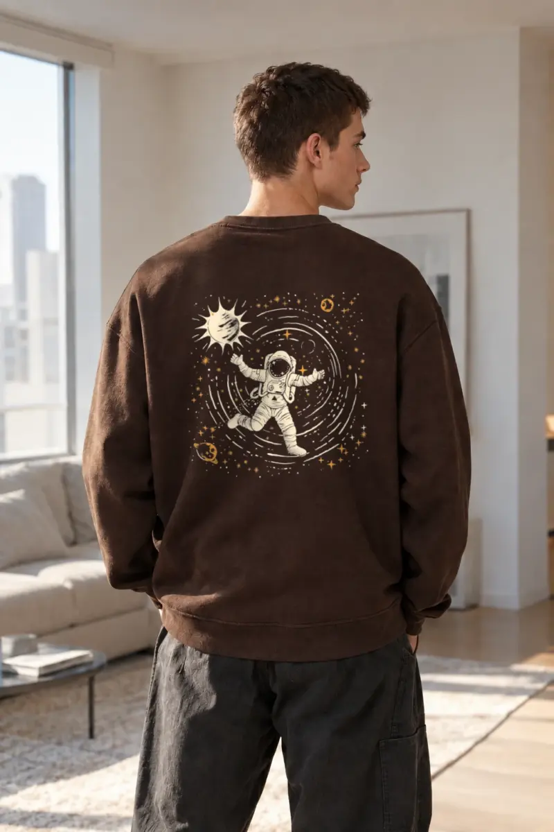 "Cosmic Star Collector" Heavy Blend Unisex Crewneck Sweatshirt | Gildan 18000
