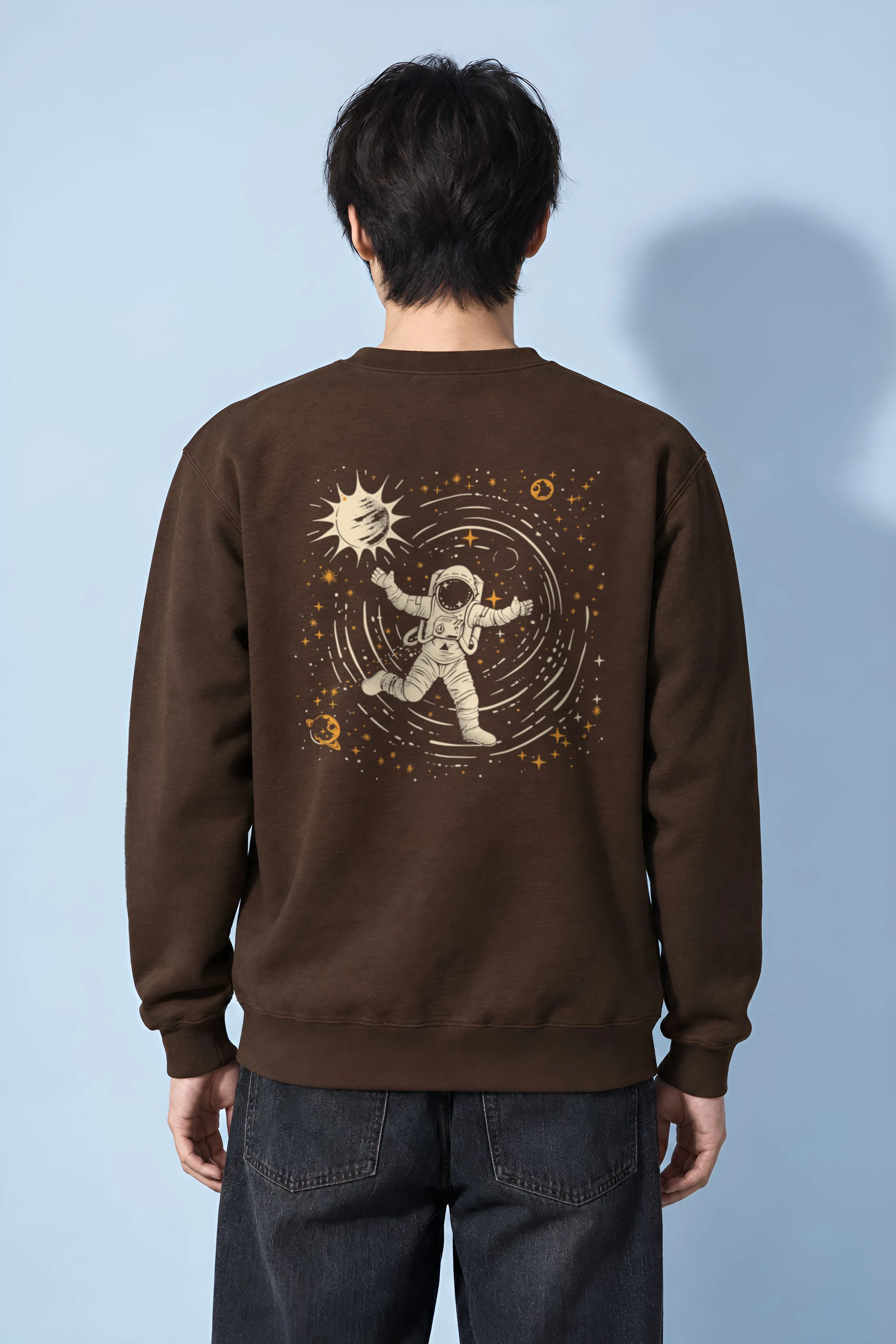 "Cosmic Star Collector" Heavy Blend Unisex Crewneck Sweatshirt