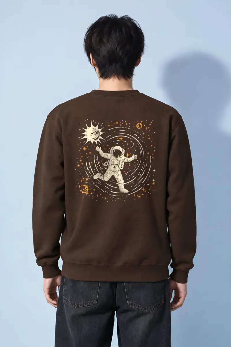 "Cosmic Star Collector" Heavy Blend Unisex Crewneck Sweatshirt