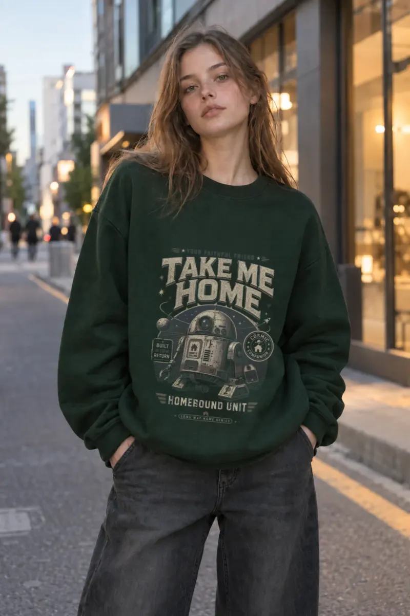 “Cosmica Companion” Heavy Blend Unisex Crewneck Sweatshirt | Gildan 18000