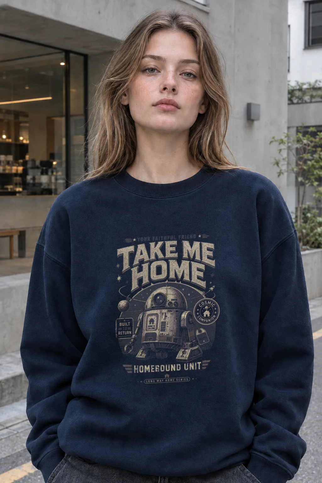 "Cosmica Companion" Unisex Sponge Fleece Crewneck Sweatshirt | Bella + Canvas 3901