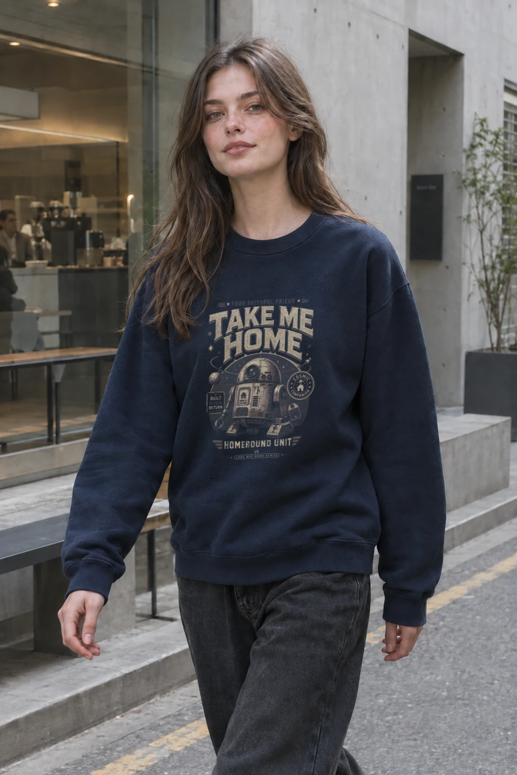 "Cosmica Companion" Unisex Sponge Fleece Crewneck Sweatshirt | Bella + Canvas 3901
