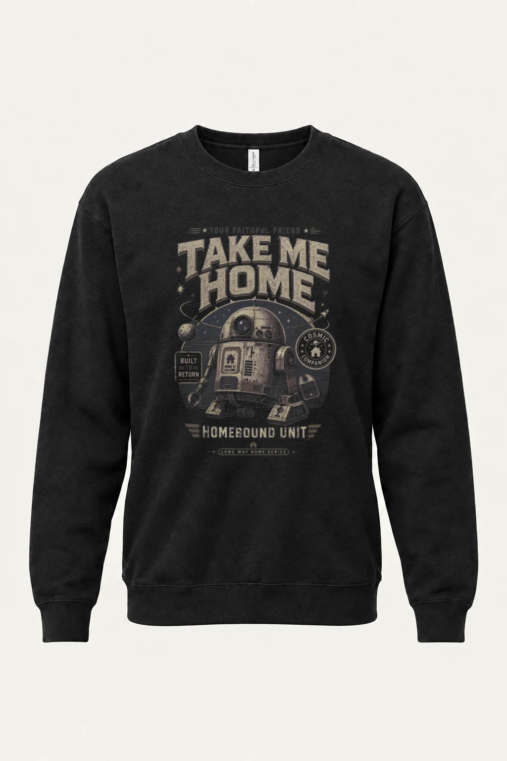 "Cosmica Companion" Unisex Sponge Fleece Crewneck Sweatshirt | Bella + Canvas 3901