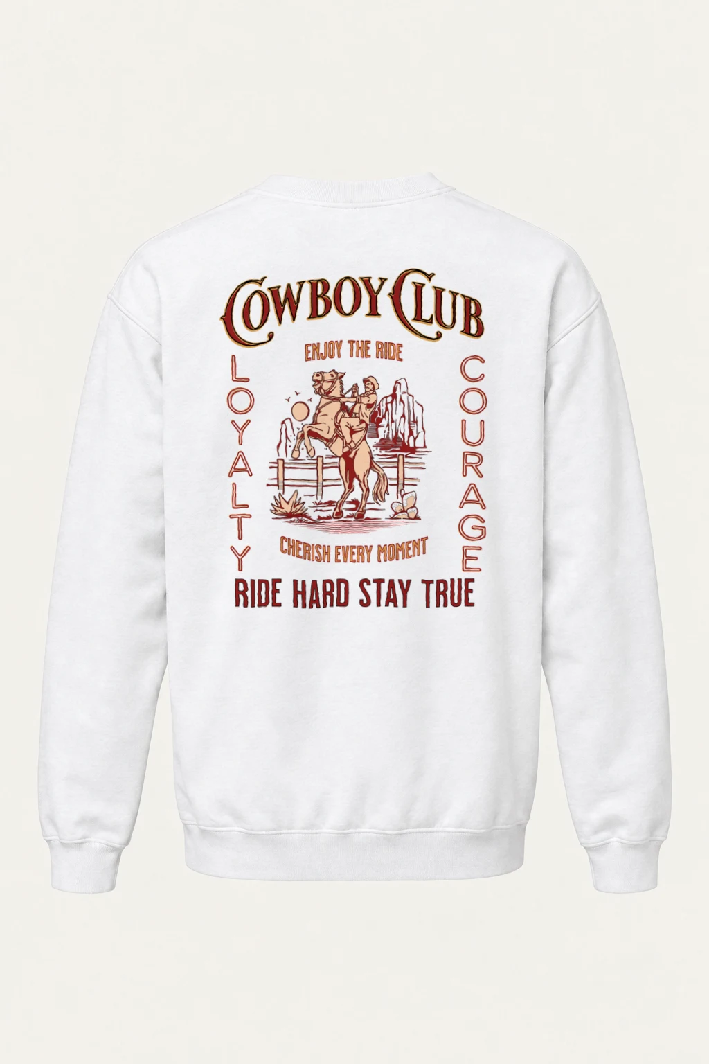 "Cowboy Club" Heavy Blend Unisex Crewneck Sweatshirt | Gildan 18000