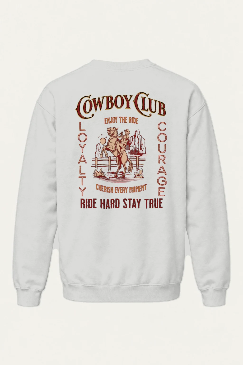"Cowboy Club" Heavy Blend Unisex Crewneck Sweatshirt | Gildan 18000