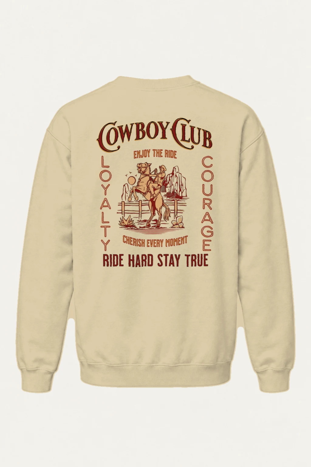 "Cowboy Club" Heavy Blend Unisex Crewneck Sweatshirt | Gildan 18000