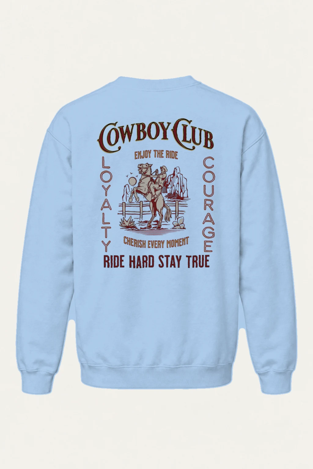 "Cowboy Club" Heavy Blend Unisex Crewneck Sweatshirt | Gildan 18000