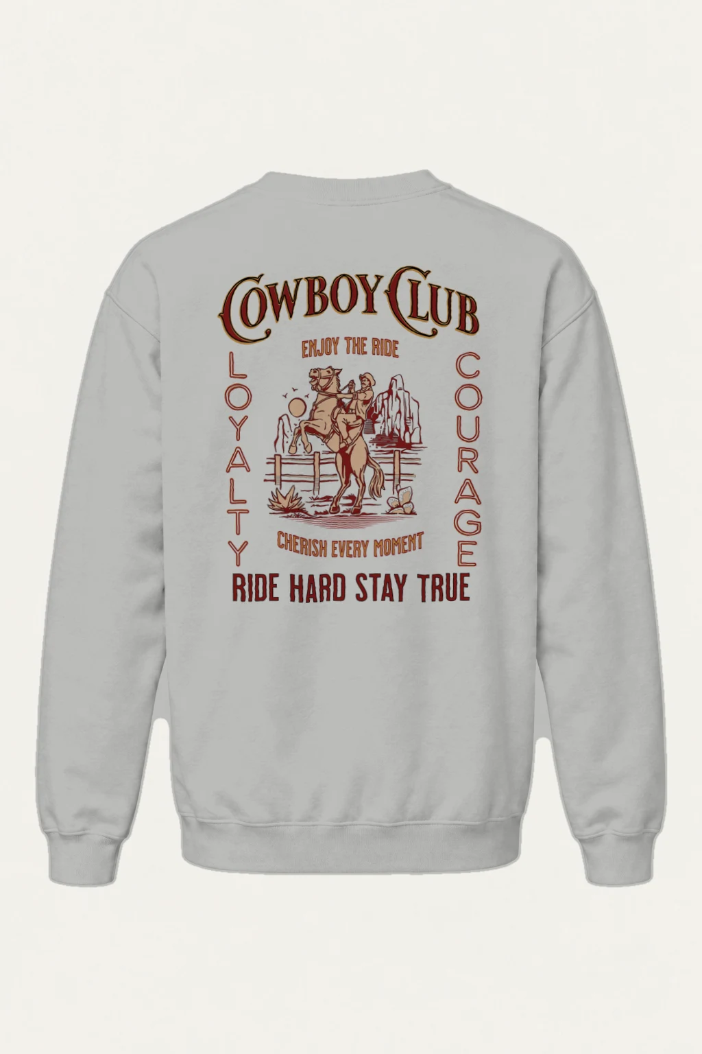 "Cowboy Club" Heavy Blend Unisex Crewneck Sweatshirt | Gildan 18000