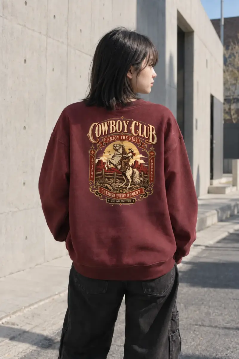 "Cowboy Code" Heavy Blend Unisex Crewneck Sweatshirt | Gildan 18000