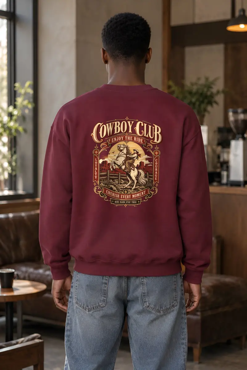 "Cowboy Code" Heavy Blend Unisex Crewneck Sweatshirt
